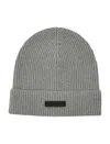 Fear Of God Grey Logo Beanie Hat