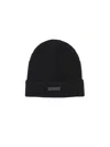 Fear Of God Logo Cashmere Beanie In Black