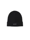 Fear Of God Logo Cashmere Beanie In Black