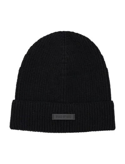 Fear Of God Merino Wool Beanie In Black