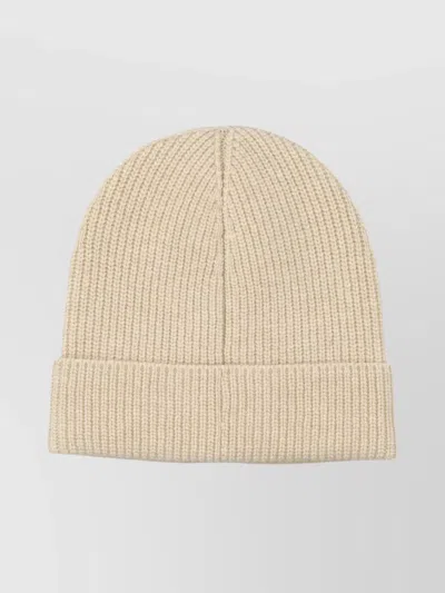 Fear Of God Merino Wool Ribbed Beanie Cuff In Neutral
