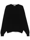 Fear Of God Ribbed Crew Neck Sweater With Long Sleeves In Black