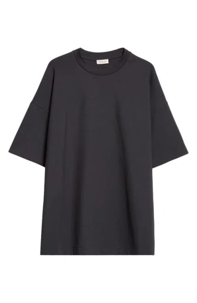 Fear Of God Milano Jersey Crewneck T-shirt In Black