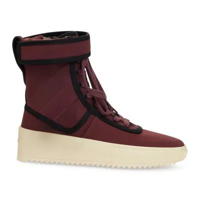 Fear Of God Military Sneaker' Hi-top Burgundy Sneakers