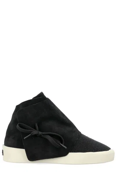 Fear Of God Moc Embellished Round Toe Sneakers In Black