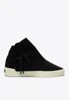 Fear Of God Bead-detail Lace-up Sneakers In Black