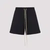 Fear Of God Black Virgin Wool Bermudas With Relaxed Fit And Drawstring Waist In Navy Blue