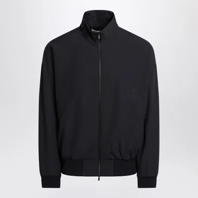 Fear Of God Navy Blue Wool Jacket With Zip In Multi