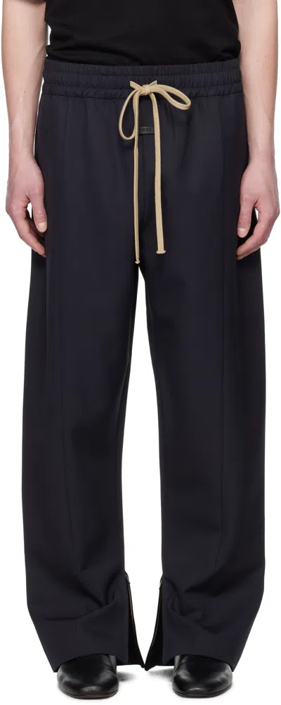 Fear Of God Navy Wool Center Seam Sweatpants