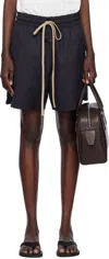 Fear Of God Navy Wool Classic Shorts