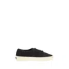 Fear Of God Round Toe Suede Low-top Sneakers With Logo Detail