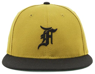 Pre-owned Fear Of God New Era Fitted Cap Hat In Vintage Gold