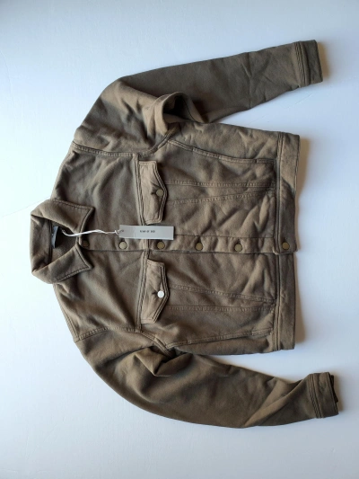 Pre-owned Fear Of God New  7th Collection French Terry Trucker Jacket In Mocha
