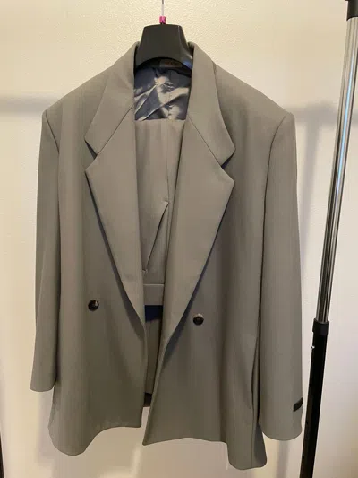 Pre-owned Fear Of God New  Eternal California Blazer In Grey