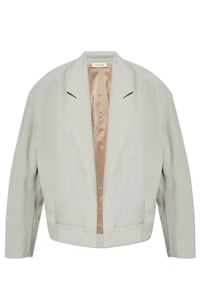 Fear Of God Twill Jacket In Grey