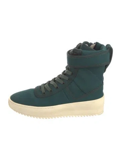 Pre-owned Fear Of God Nylon Boots In Green