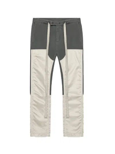 Pre-owned Fear Of God Nylon Canvas Double Front Work Pants In Seaweed/bone