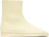 Fear Of God Off-white High Mule Boots In Cream