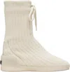 Fear Of God Off-white Moc Knit High Sneakers In Winter White