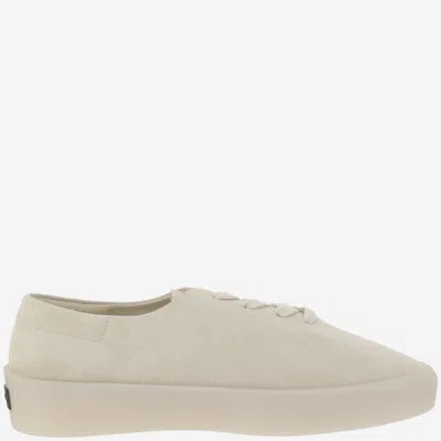 FEAR OF GOD OFF WHITE SUEDE SNEAKERS