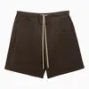 FEAR OF GOD FEAR OF GOD OLIVE GREEN COTTON DRAWSTRING SHORTS MEN