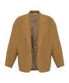 Fear Of God Open-front Virgin-wool Blazer In Brown