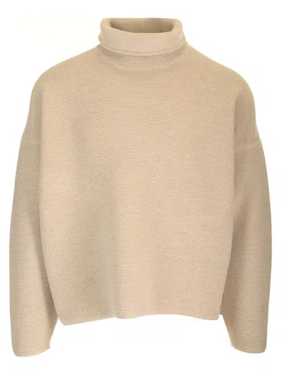 FEAR OF GOD OTTOMAN HIGH NECK SWEATER KNITWEAR BEIGE