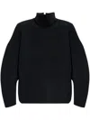 Fear Of God High-neck Ottoman Pullover In 973 Melange Black