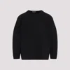 Fear Of God Black Dropped Shoulder Sweater In Melange Black
