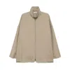 Fear Of God Dusty Beige Wool Jacket With High Collar Men