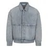 Fear Of God Denim Trucker Casual Jackets And Parka Blue In Blue