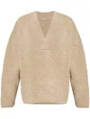 Fear Of God Textured V-neck Sweater With Ribbed Accents