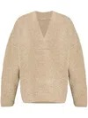 Fear Of God Textured V-neck Sweater With Ribbed Accents