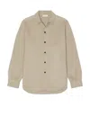 Fear Of God Overshirt In Dusty Beige