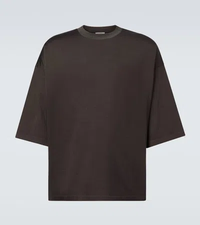 Fear Of God Oversized Cotton-blend T-shirt In Brown