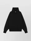 Fear Of God Oversized Hooded Sweatshirt With Ribbed Cuffs And Hem In Black