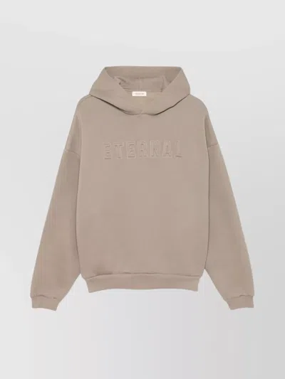 FEAR OF GOD OVERSIZED HOODED SWEATSHIRT WITH RIBBED FINISH