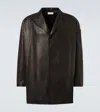 Fear Of God Full-grain Leather Jacket In Black