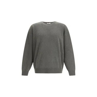 Fear Of God Men Oversized Wool Crewneck Sweater In Green