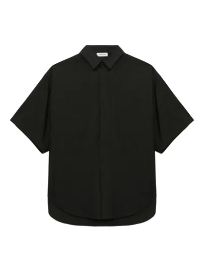 Fear Of God Oxford Short-sleeve Shirt In Black