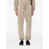 Fear Of God Vintage Core Fleece Sweatpants With Elastic Cuffs And In-seam Pockets In Neutral