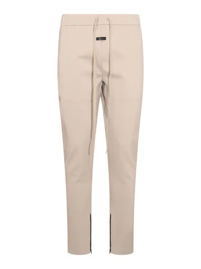 Fear Of God Beige Cotton Pants In Beige