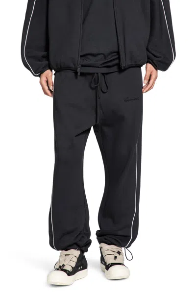 Fear Of God Pantaloni Da Tuta In Pile Rilassati Con Bordatura In Black