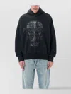 Fear Of God Panther Graphic Hooded Sweatshirt With Ribbed Cuffs In Black