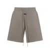 Fear Of God Drawstring Label Shorts In Beige