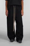 Fear Of God Black Nylon Track Pants In Black
