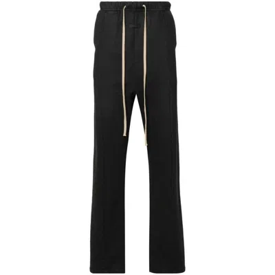 Fear Of God Black Cotton Pants In Nero