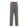 Fear Of God Straight Leg Pants Drawstring Waist In Gray