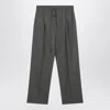 Fear Of God Heather Chevron Wool Drawstring Pants In Gray