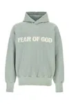 Fear Of God Pastel Light-blue Cotton Oversize Heaven Sweatshirt In Gray